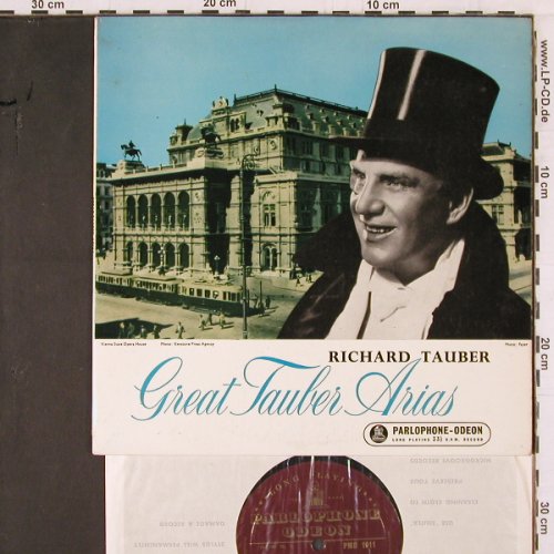 Tauber,Richard: Great Tauber Arias, Parlophone/Odeon(PMB 1011), UK, m-/vg+,  - 10inch - K444 - 6,00 Euro
