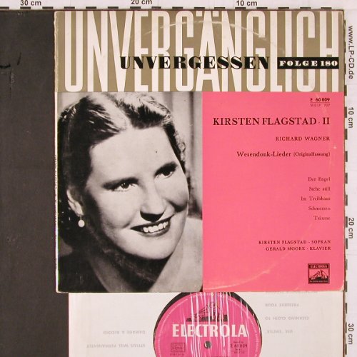 Flagstad,Kirsten: II-Wesendonck-L., Origin.-Fassung, Electrola (E 60 809), D,m-/vg+ Typ: 10" Best.-Nr.: K445 Preis: 5,00 Euro