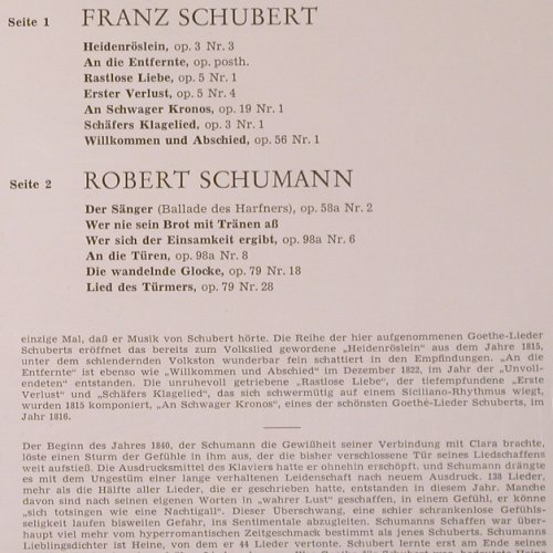Prey,Hermann: Goethe Lieder, Karl Engel, Klavier, Decca (SXL 21 101-B), D, FS-New Typ: LP Best.-Nr.: K44 Preis: 12,50 Euro