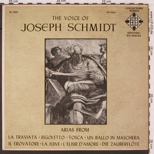 Schmidt,Joseph: The Voice of, Telefunken (TH 97007), US Typ: LP Best.-Nr.: K453 Preis: 9,00 Euro