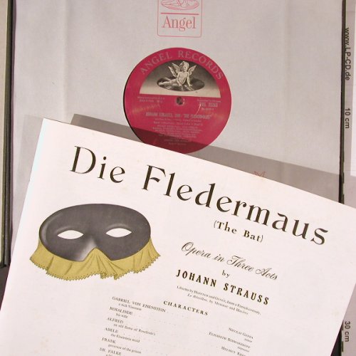 Strauß,Johann: Die Fledermaus (The Bat), Box, Angel(3539 B/L), US, 1955 - 2LP - K455 - 12,50 Euro