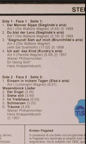 Flagstad,Kirsten: Wesendonck Lieder, Walküre..., Decca Grandi Voci (GRV 11), NL/UK, Ri Typ: LP Best.-Nr.: K463 Preis: 7,50 Euro