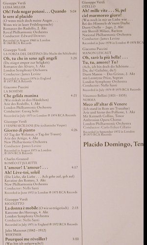 Domingo,Placido: Bravissimo,Domingo! Arias & Duets, RCA Red Seal (RL 84199(2)), D, Ri, Foc, 1985 Typ: 2LP Best.-Nr.: K466 Preis: 7,50 Euro