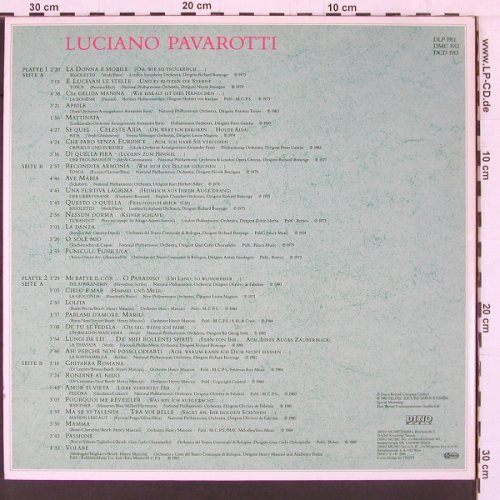Pavarotti,Luciano: Pavarottissimo, Foc, Dino (DLP 1911), D, 1988 Typ: 2LP Best.-Nr.: K468 Preis: 7,50 Euro
