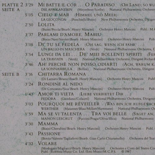 Pavarotti,Luciano: Pavarottissimo, Foc, Dino (DLP 1911), D, 1988 Typ: 2LP Best.-Nr.: K468 Preis: 7,50 Euro