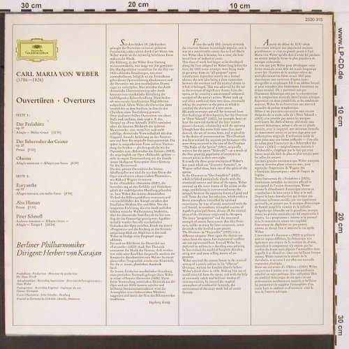 Weber,Carl Maria von: Ouvertüren, D.Gr.(2530 315), D, 1973 - LP - K474 - 7,50 Euro