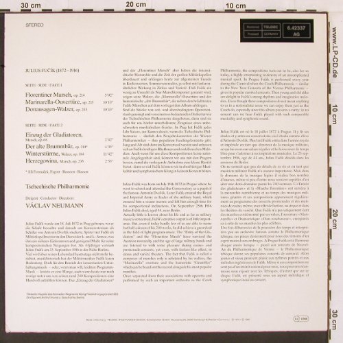 Fucik,Julius: Einzug der Gladiatoren, Florentiner, Telefunken (6.42337 AG), D, Ri, 1982 Typ: LP Best.-Nr.: K475 Preis: 7,50 Euro