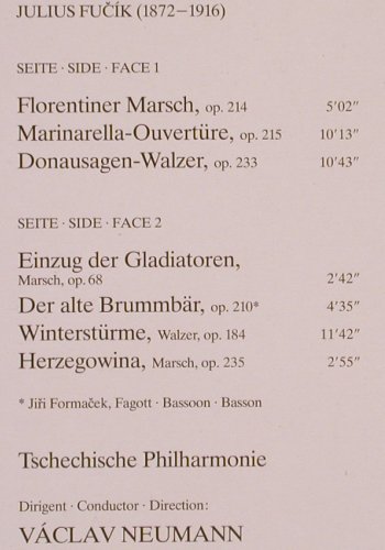 Fucik,Julius: Einzug der Gladiatoren, Florentiner, Telefunken (6.42337 AG), D, Ri, 1982 Typ: LP Best.-Nr.: K475 Preis: 7,50 Euro