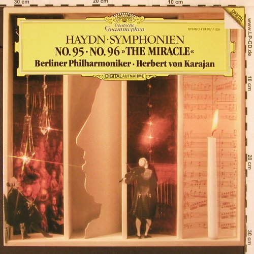 Haydn,Joseph: Sinfonien No.95, No.96 The Miracle, D.Gr. (410 867-1), D, 1983 Typ: LP Best.-Nr.: K482 Preis: 9,00 Euro