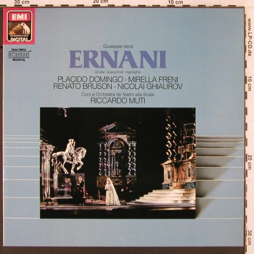Verdi,Giuseppe: Ernani, Live Recording, gr.Querschn, EMI (29 0507 1), D, 1983 Typ: LP Best.-Nr.: K486 Preis: 7,50 Euro