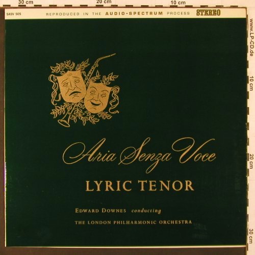 V.A.Arias Senza Voce: Lyric Tenor, 9 Tr., Audio Sprectrum (SASV 505), US Typ: LP Best.-Nr.: K48 Preis: 9,00 Euro