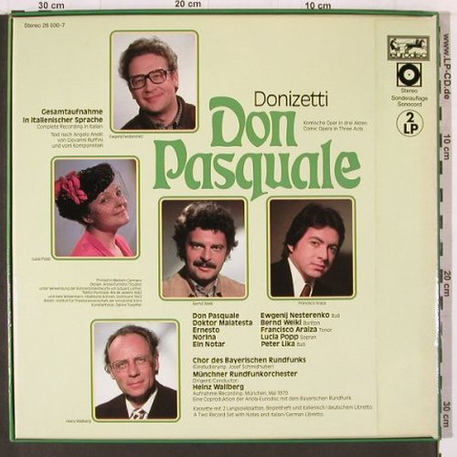 Donizetti,Gaetano: Don Pasquale, Box, Gesammtaufn., Eurodisc (26 030-7), D, 1980 Typ: 2LP Best.-Nr.: K493 Preis: 12,50 Euro