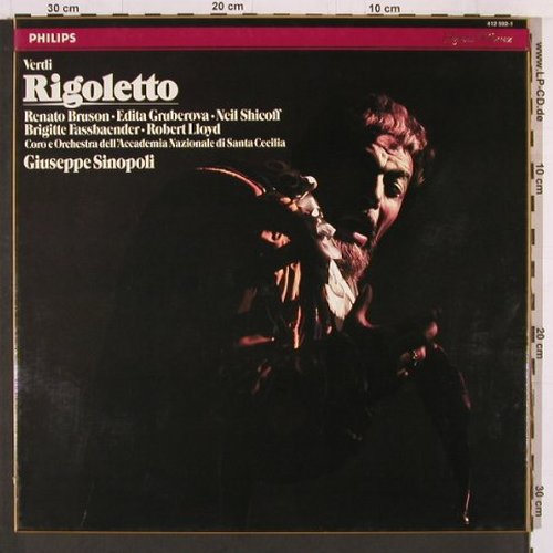 Verdi,Giuseppe: Rigoletto, Box, Philips (412 592-1), NL, co, 1984 Typ: 3LP Best.-Nr.: K494 Preis: 17,50 Euro