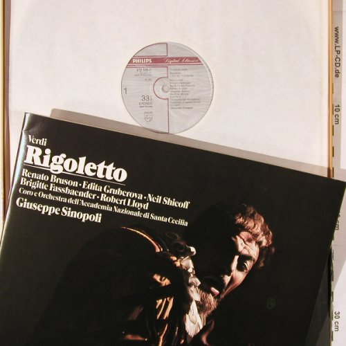 Verdi,Giuseppe: Rigoletto, Box, Philips (412 592-1), NL, co, 1984 Typ: 3LP Best.-Nr.: K494 Preis: 17,50 Euro