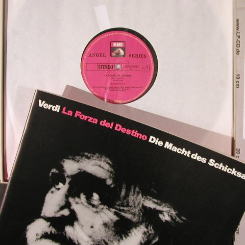 Verdi,Giuseppe: La Forza del Destino, Box, EMI Angel Series (C 153-02 022/25), D, 1970 Typ: 4LP Best.-Nr.: K496 Preis: 18,00 Euro