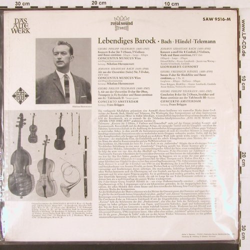 V.A.Lebendiges Barock: Telemann, Bach, Händel, FS-New, Telefunken(SAW 9516-M), D,  - LP - K500 - 17,50 Euro