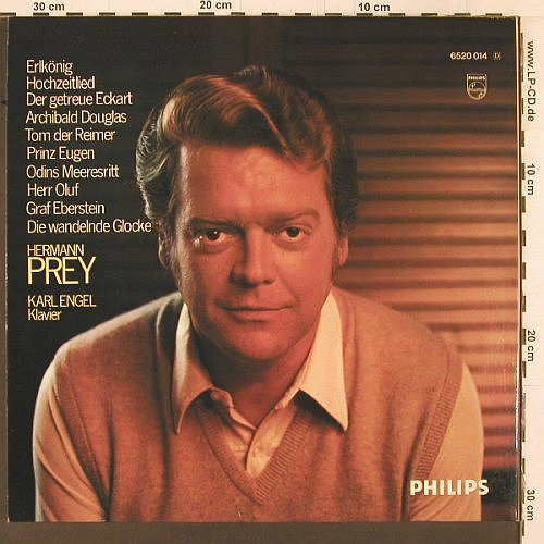 Prey,Hermann: singt 10 Loewe Balladen, Philips (6520 014), D, Foc Typ: LP Best.-Nr.: K503 Preis: 7,50 Euro
