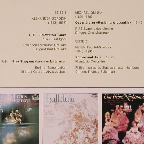 Borodin / Glinka /  Tschaikowski: Polowetzer Tänze, Klassik Auslese(47 402 NK), D, 1976 - LP - K504 - 6,00 Euro