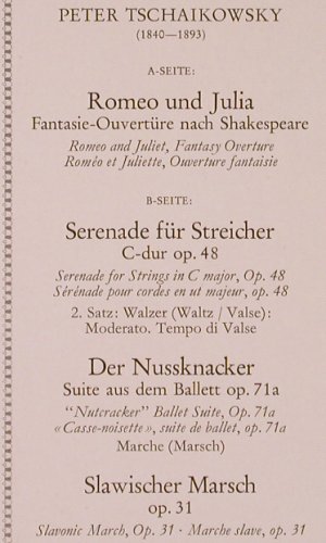 Tschaikowsky,Peter: Rome und Julia...Slavischer Tanz, D.Gr.(104 811), D, 1967 - LP - K505 - 7,50 Euro