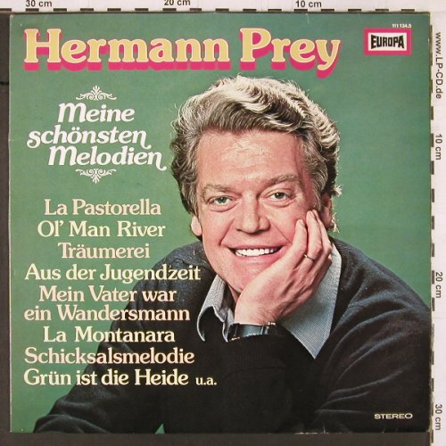 Prey,Hermann: Meine schönsten Melodien, Europa (111 134.5), D, 1979 Typ: LP Best.-Nr.: K511 Preis: 6,00 Euro