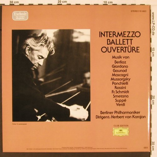 Karajan,Herbert von: Intermezzo-Ballett - Overtüren, Foc, D.Gr. Club Edition(15 148 0), D, 1986 - 2LP - K512 - 9,00 Euro