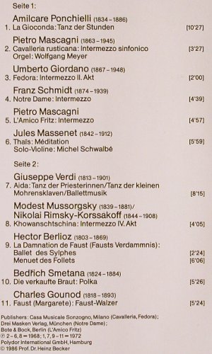 Karajan,Herbert von: Intermezzo-Ballett - Overtüren, Foc, D.Gr. Club Edition (15 148 0), D, 1986 Typ: 2LP Best.-Nr.: K512 Preis: 9,00 Euro