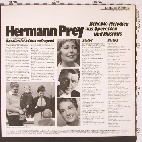 Prey,Hermann: Beliebte Melodie a.Operette & Music, HörZu(SHZEL 85), D,  - LP - K515 - 6,00 Euro