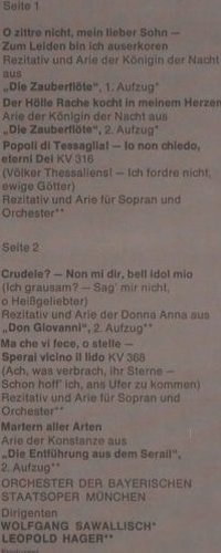 Moser,Edda: Virtuose Arien von Mozart, Foc, EMI Electrola(C 063-29 082), D, 1973 - LP - K521 - 7,50 Euro