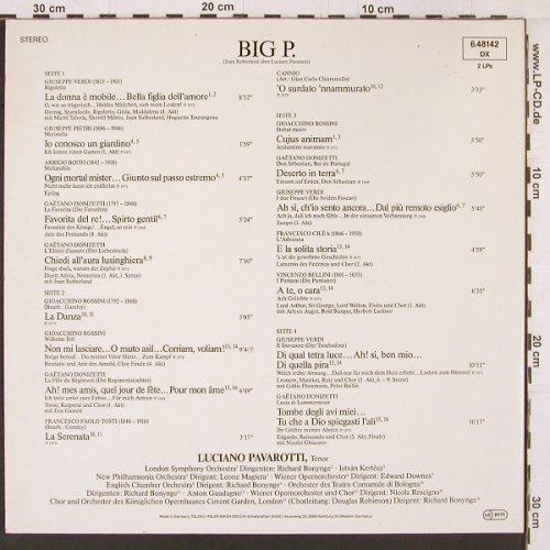Pavarotti,Luciano: Big P., Foc, Decca (6.48142 DY), D Typ: 2LP Best.-Nr.: K522 Preis: 7,50 Euro