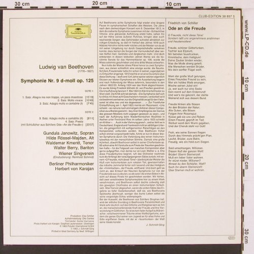 Beethoven,Ludwig van: Symphonie Nr.9 d-moll op.125, D.Gr. Club Ed.(38 897 5), D,  - LP - K528 - 7,50 Euro
