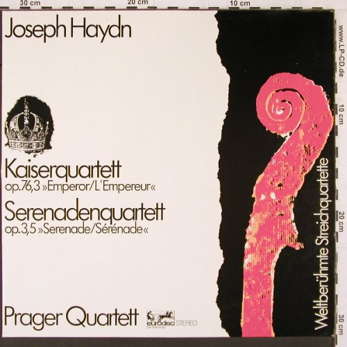 Haydn,Joseph: Kaiserquartett / Serenadenquartett, Eurodisc Club Ed. (61 213), D, Ri, 1979 Typ: LP Best.-Nr.: K533 Preis: 7,50 Euro