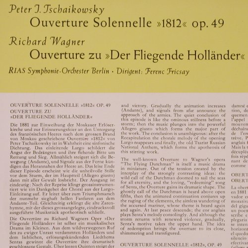 Tschaikowsky,Peter / Wagner: Ouverture Solennelle,Flieg Holländ., D.Gr. Mono (LPE 17 022), D, vg+/m-, 1961 Typ: 10" Best.-Nr.: K535 Preis: 6,00 Euro