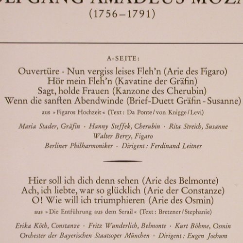 Mozart,Wolfgang Amadeus: Zauberreich der Oper, D.Gr. (136 526), D, 1966 Typ: LP Best.-Nr.: K544 Preis: 12,50 Euro