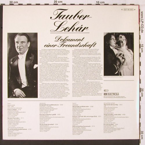 Tauber,Richard / Franz Lehar: Dokument einer Freundschaft, EMI(027-45 035), D,  - LP - K545 - 7,50 Euro