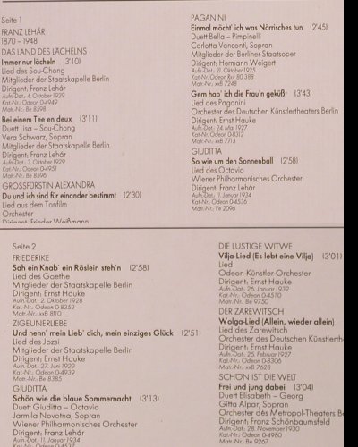 Tauber,Richard / Franz Lehar: Dokument einer Freundschaft, EMI(027-45 035), D,  - LP - K545 - 7,50 Euro