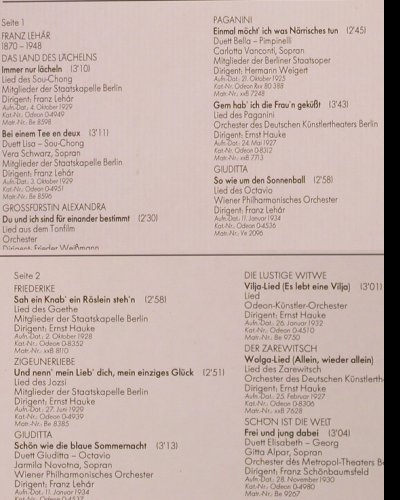 Tauber,Richard / Franz Lehar: Dokument einer Freundschaft, EMI(027-45 035), D,  - LP - K545 - 7,50 Euro