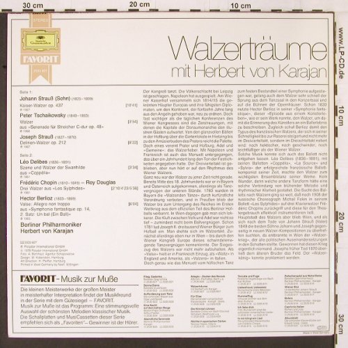 Karajan,Herbert von: Walzerträume mit, Kaiser, Deliren.., D.Gr. Favorit(2535 607), D, 1978 - LP - K547 - 6,00 Euro