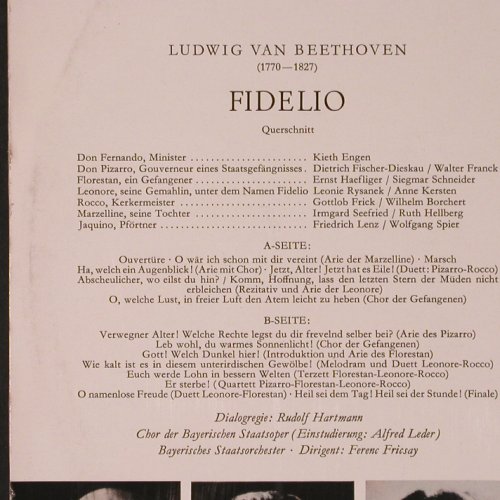 Beethoven,Ludwig van: Fidelio , Querschnitt, m /vg+, D.Gr.(SLPEM 136 215), D, 1965 - LP - K549 - 7,50 Euro