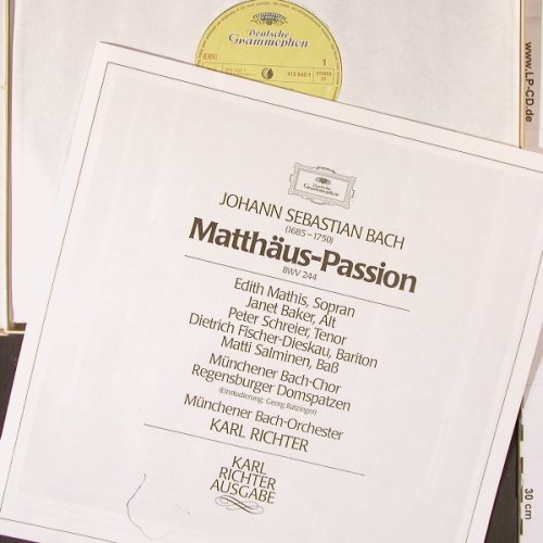Bach,Johann Sebastian: Matthäus-Passion BWN 244, Box, D.Gr. Serie Galerie(413 939-1), D, 1980 - 4LP - K553 - 17,50 Euro