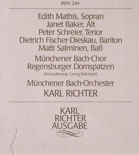 Bach,Johann Sebastian: Matthäus-Passion BWN 244, Box, D.Gr. Serie Galerie(413 939-1), D, 1980 - 4LP - K553 - 17,50 Euro
