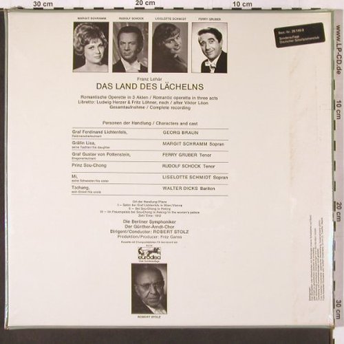 Lehar,Franz: Das Land des Lächelns, Box, FS-New, Eurodisc Club Ed. (61230), D Typ: 2LP Best.-Nr.: K554 Preis: 20,00 Euro