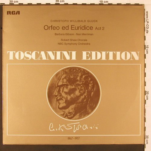 Gluck,Christoph Willibald: Orfeo ed Euridice Act 2, RCA Toscanini Ed.(AT 127), D, Ri,  - LP - K557 - 6,00 Euro