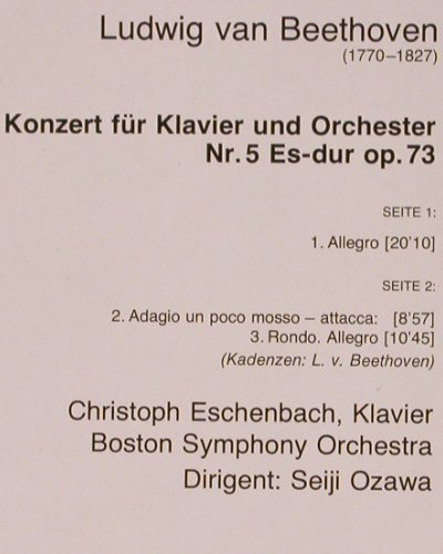 Beethoven,Ludwig van: Klavierkonzert Nr.5 Es-dur op.73, D.Gr. Resonance(2535 296), D, 1974 - LP - K558 - 6,00 Euro