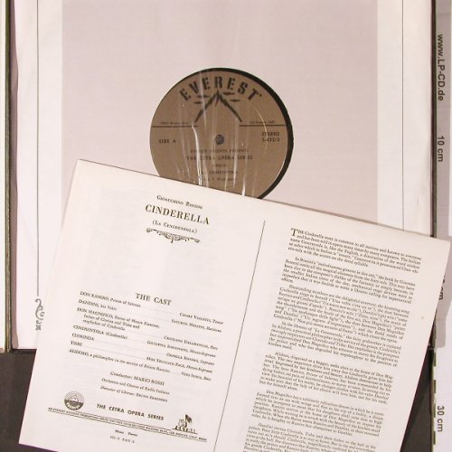 Rossini,Gioacchino: La Cenerentola, (Cinderella), Box, Cetera/Everest (S-432/2), US, Ri Typ: 2LP Best.-Nr.: K562 Preis: 9,00 Euro
