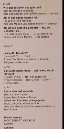 Puccini,Giacomo: Manon Lescaut, gr.Querschnitt, ital, EMI(061-02 370), D, 1972 - LP - K563 - 6,00 Euro