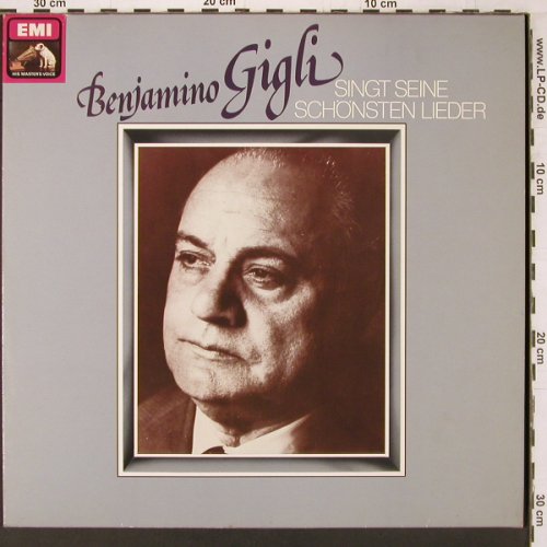 Gigli,Benjamino: Singt seine schönsten Lieder, EMI(027-01 277), D,  - LP - K567 - 7,50 Euro