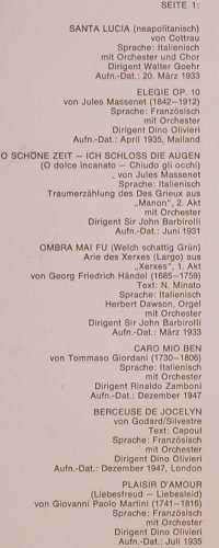 Gigli,Benjamino: Singt seine schönsten Lieder, EMI(027-01 277), D,  - LP - K567 - 7,50 Euro