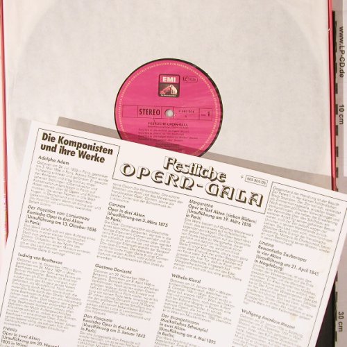 V.A.Festliche Oper - Gala: Berühmte Overtüren Chöre u. Arien, EMI (F 665 904/6), D, Box Typ: 3LP Best.-Nr.: K569 Preis: 9,00 Euro