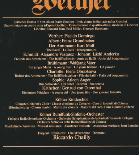 Massenet,Jules: Werther, Box, D.Gr. (2709 091) (2740212), D, 1979 Typ: 3LP Best.-Nr.: K570 Preis: 17,50 Euro