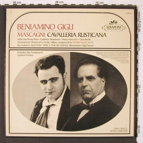 Mascagni,Pietro: Cavalleria Rusticana, Box, Seraphim (IB 6008), US, 1940 Typ: 2LP Best.-Nr.: K571 Preis: 12,50 Euro